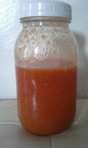 finished cherry tomato juice
